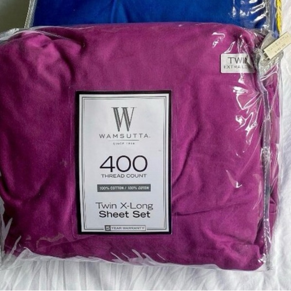 Wamsutta Twin XL Sheet Set - Rich Purple